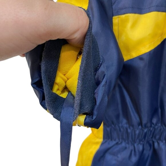 Vintage Mon Petit Infant Snowsuit Fleece Lining Bunting 12 M Mittens Booties - Picture 5 of 10